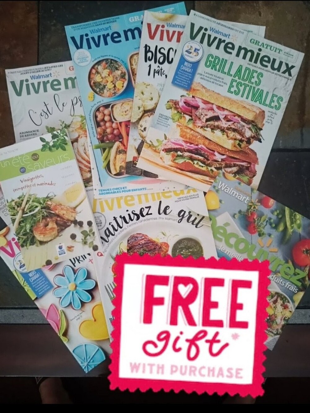 "VIVRE MIEUX" cooking and lifestyle issues magazin by Walmart Canadan